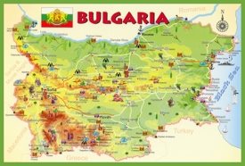 Bulgaria tourist map