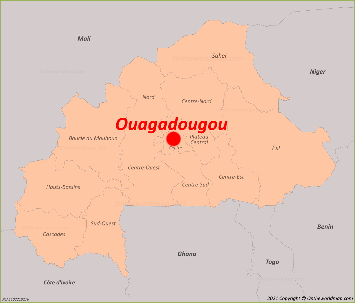 Ouagadougou Location Map