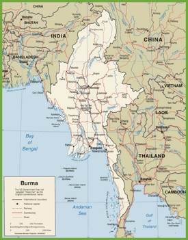 Burma road map