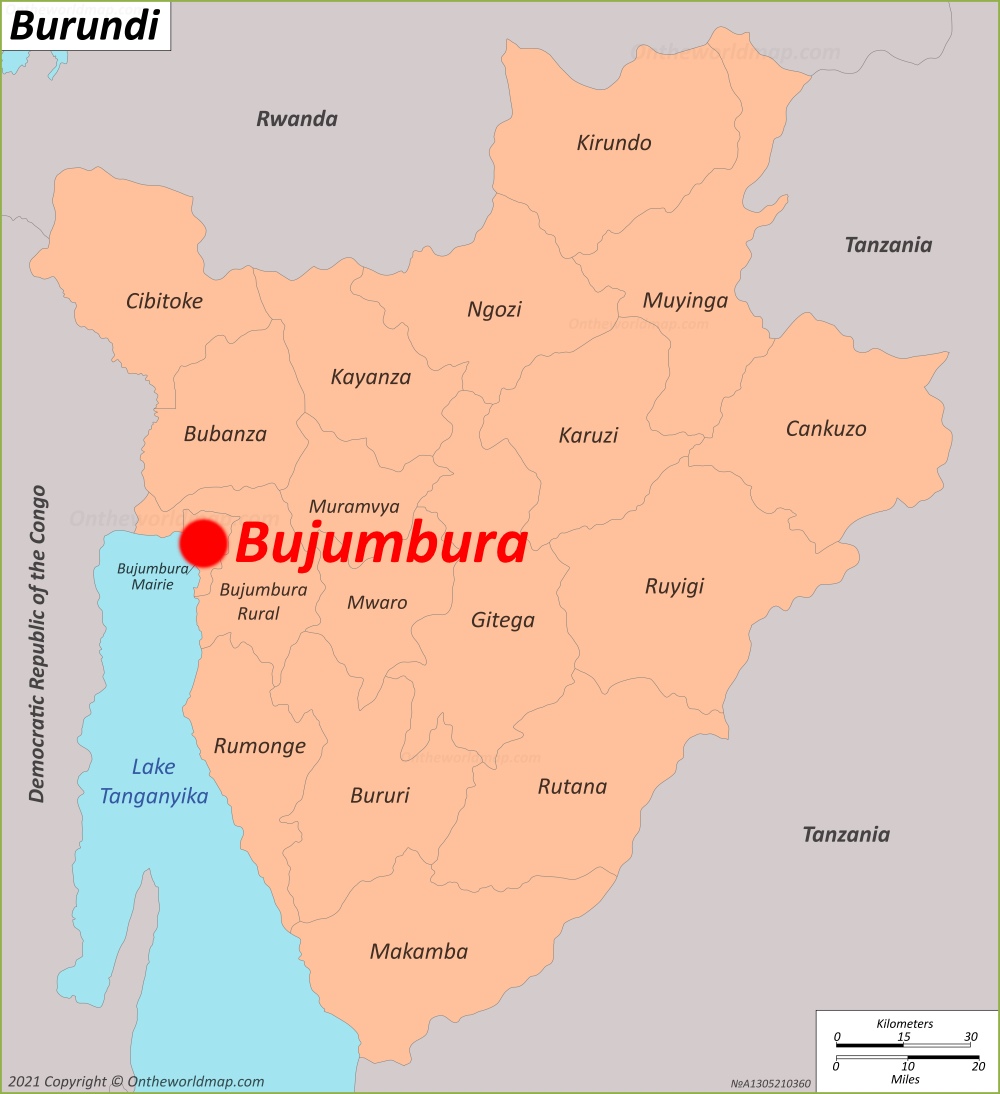 Bujumbura Location Map