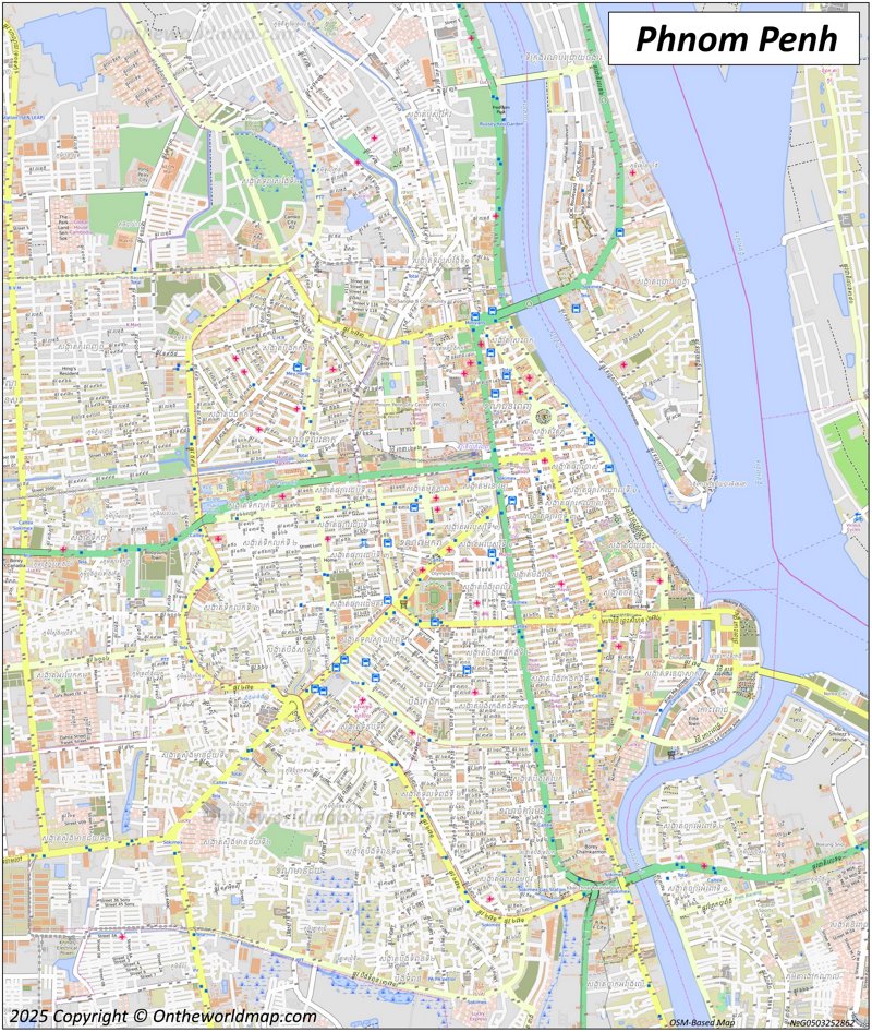 Map of Phnom Penh