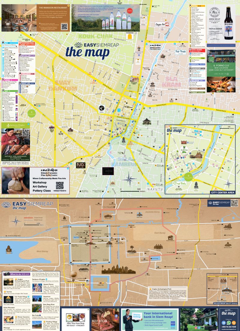 Siem Reap Tourist Map