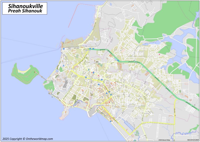 Map of Sihanoukville