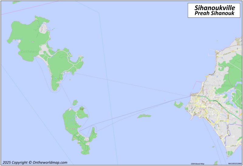 Sihanoukville Area Map