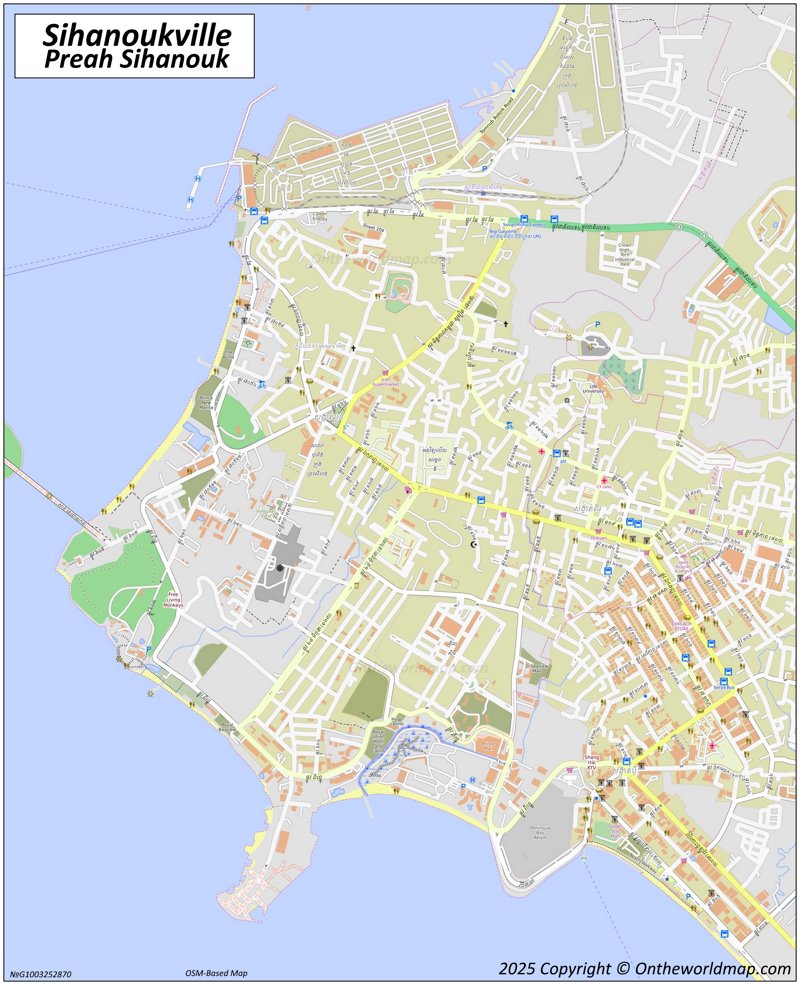 Sihanoukville City Center Map