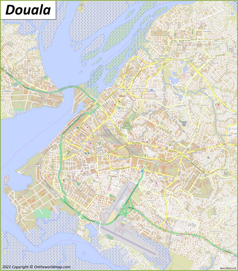 Douala Cameroon Map