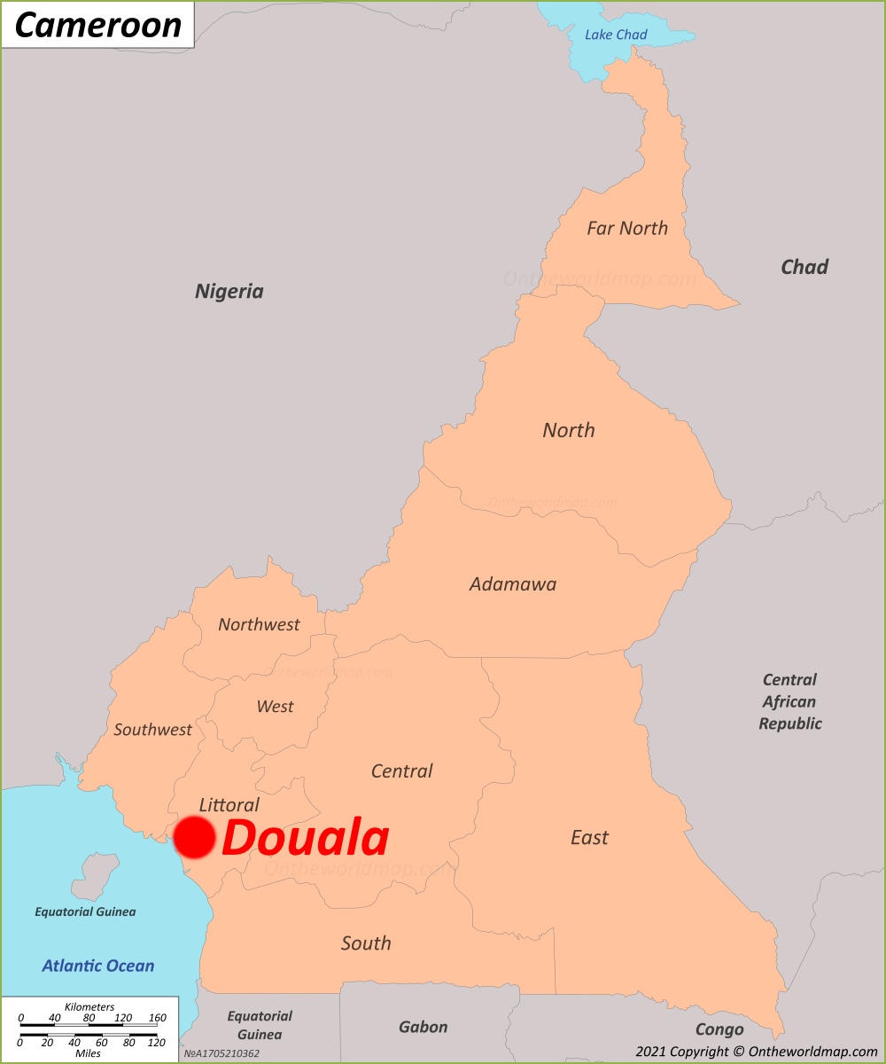 Douala Location Map