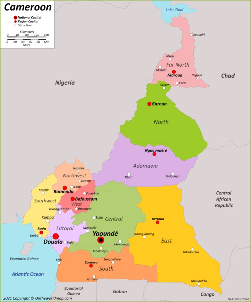 Map Of Cameroon Max 
