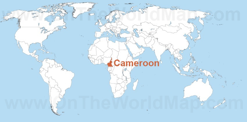 Cameroon Location On World Map - United States Map