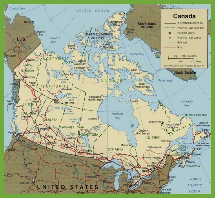 Canada road map
