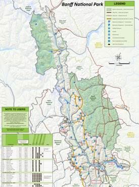 Banff National Park Campgrounds Map