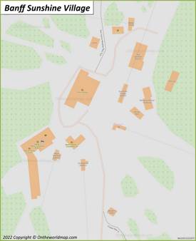 Banff Sunshine Village Map