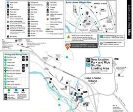 Lake Louise Area Tourist Map