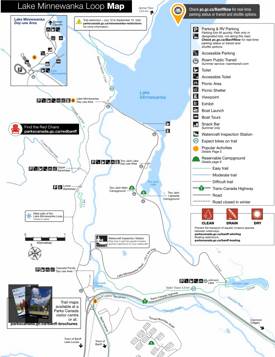 Lake Minnewanka Tourist Map