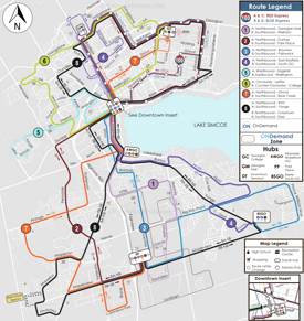 Barrie Bus Map