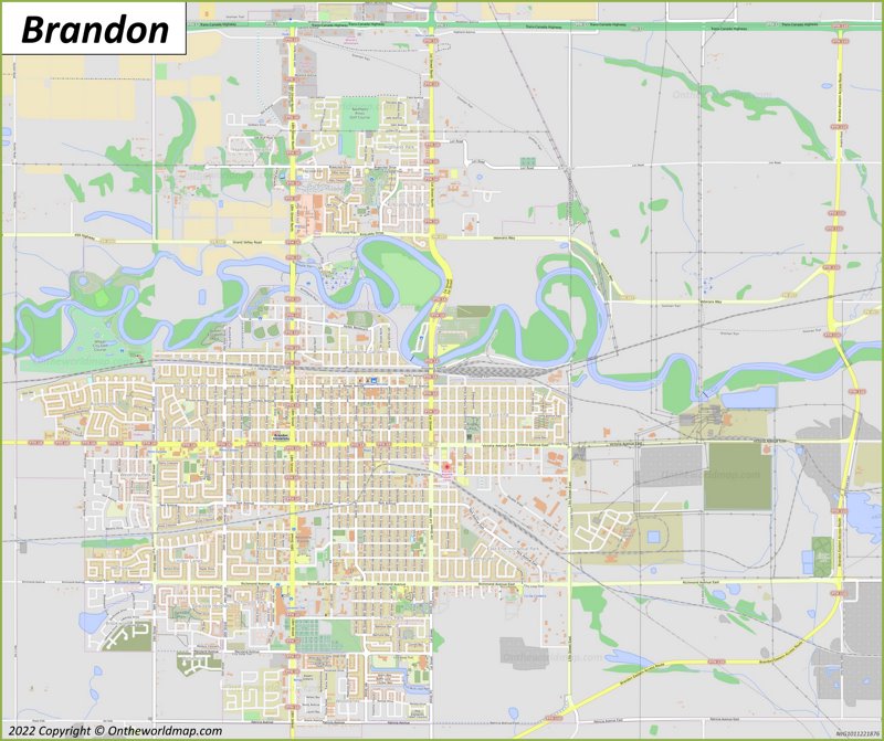 Detailed Map Of Brandon Max 