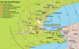 Burlington Area Tourist Map