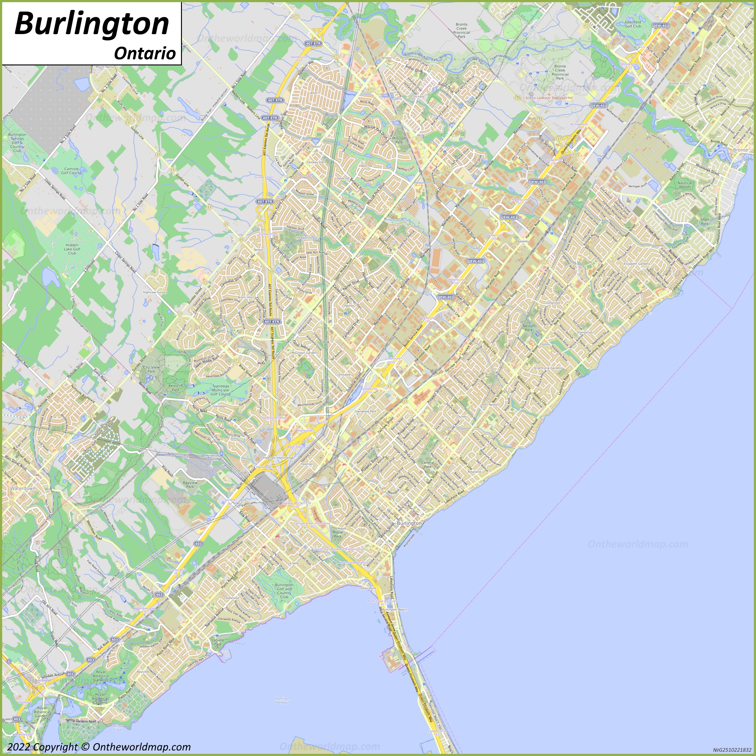 Map of Burlington