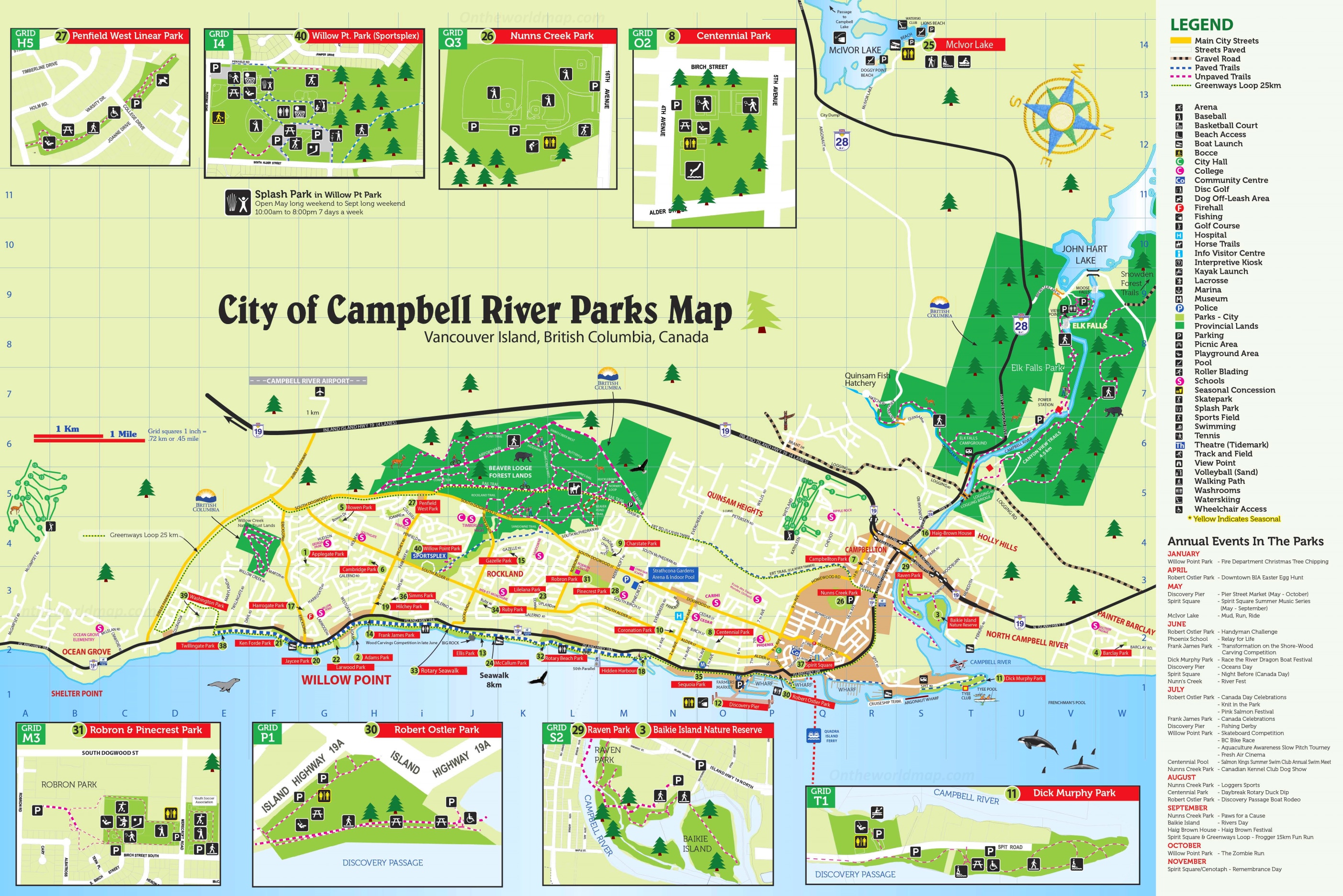 Campbell River Tourist Map