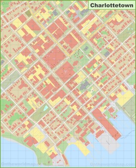 Charlottetown downtown map