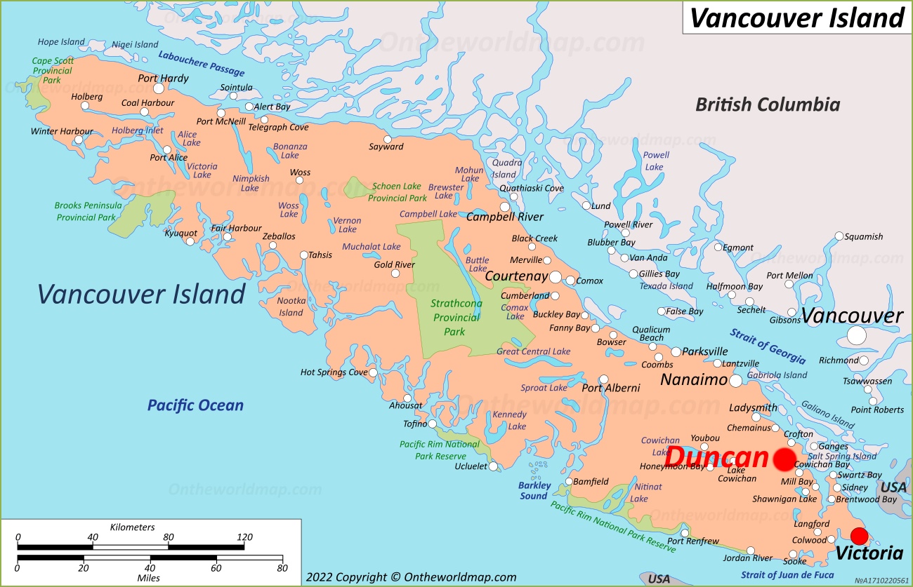 Duncan Map British Columbia Canada Detailed Maps Of Duncan