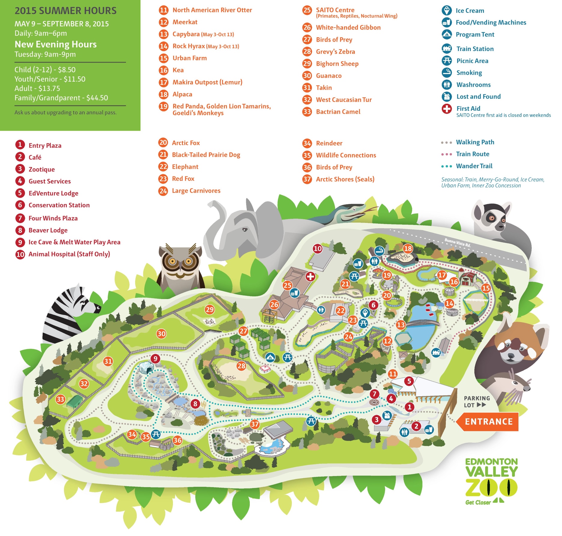 Edmonton Zoo Map