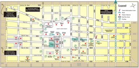 Hamilton hotels and sightseeings map