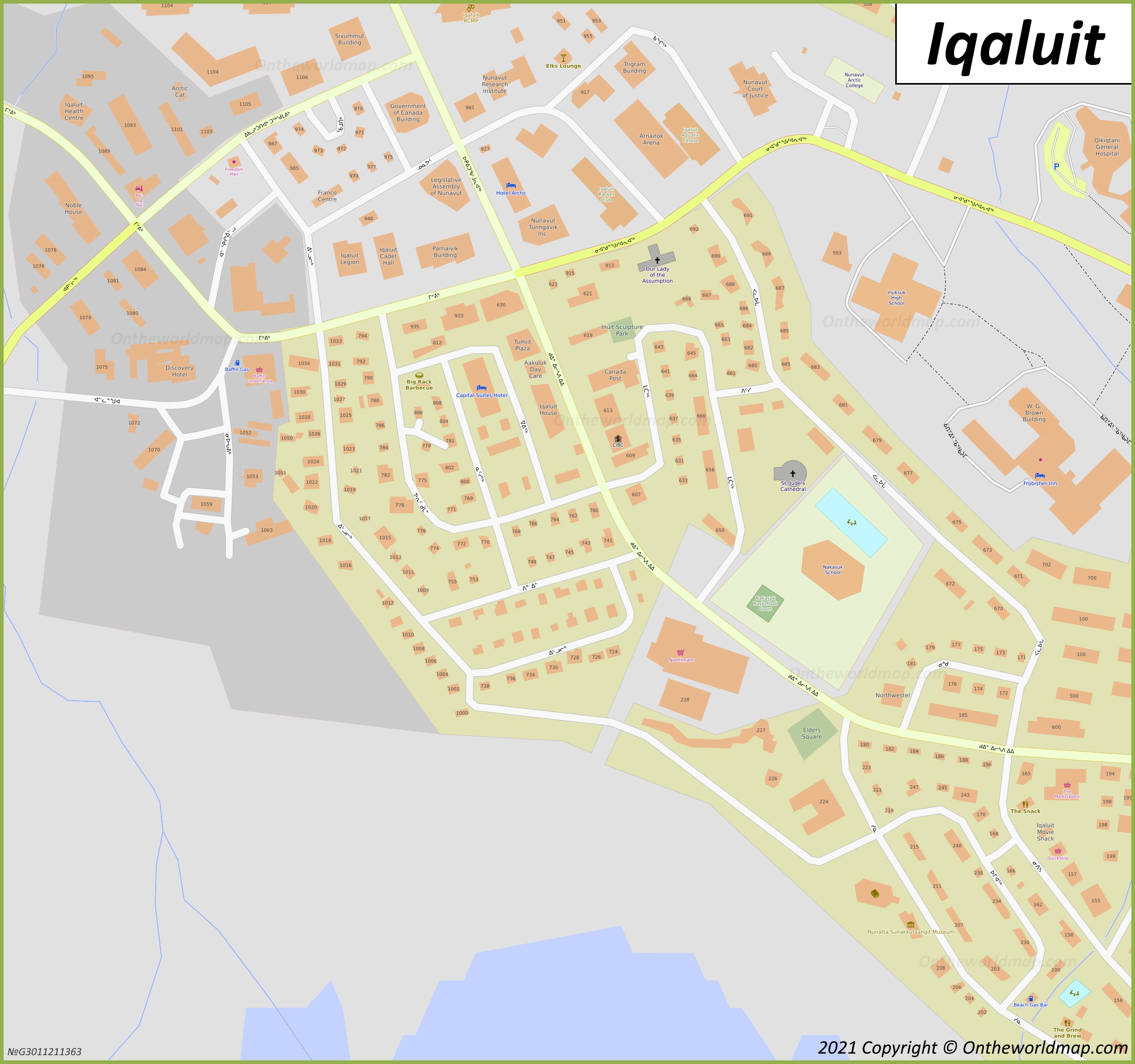Downtown Iqaluit Map
