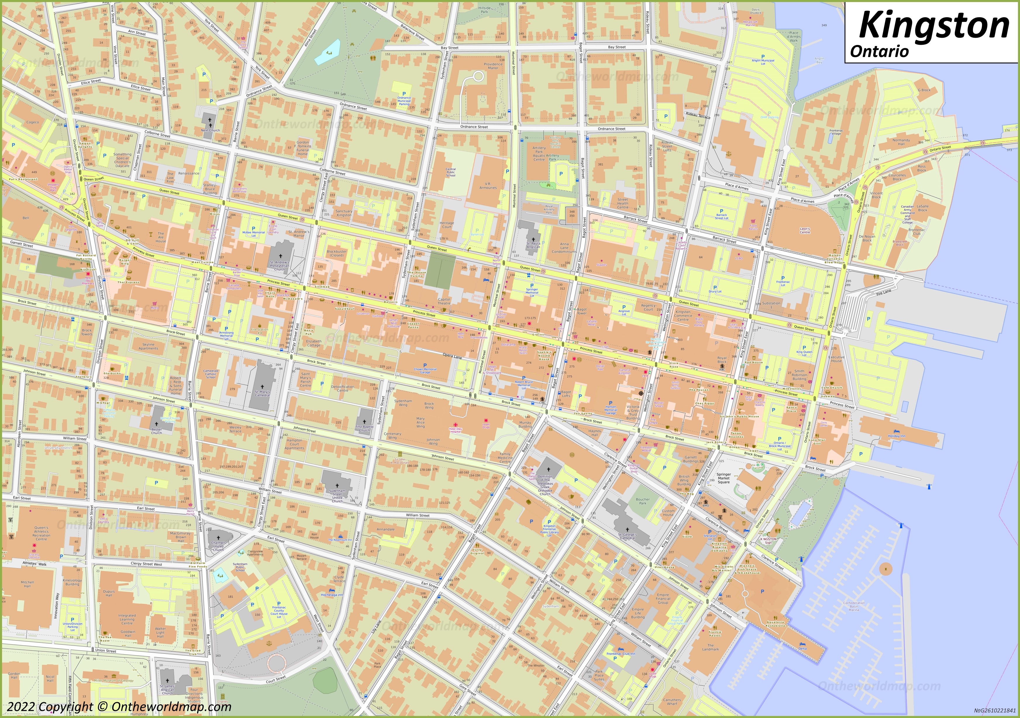 Downtown Kingston Map