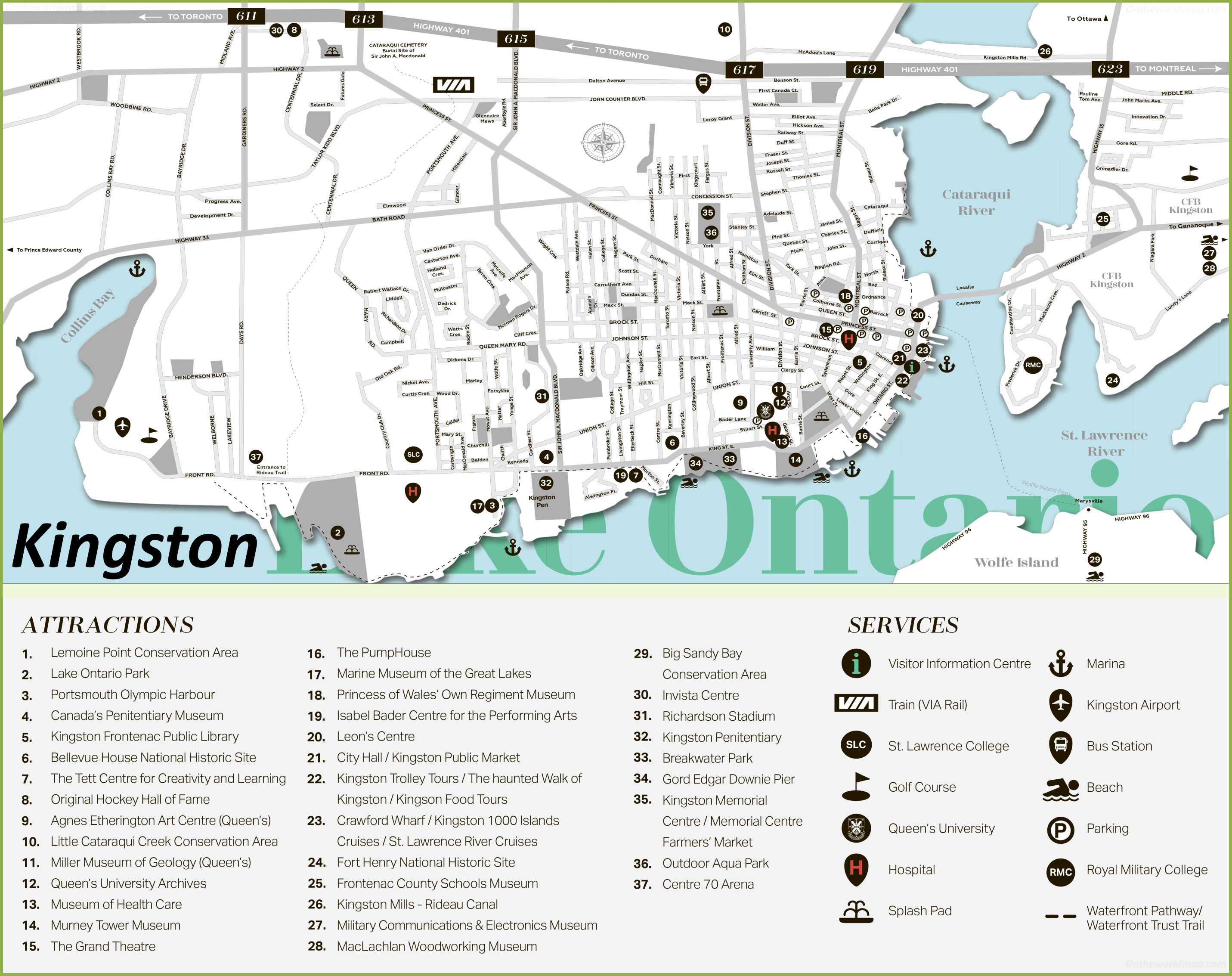 kingston walking tour map