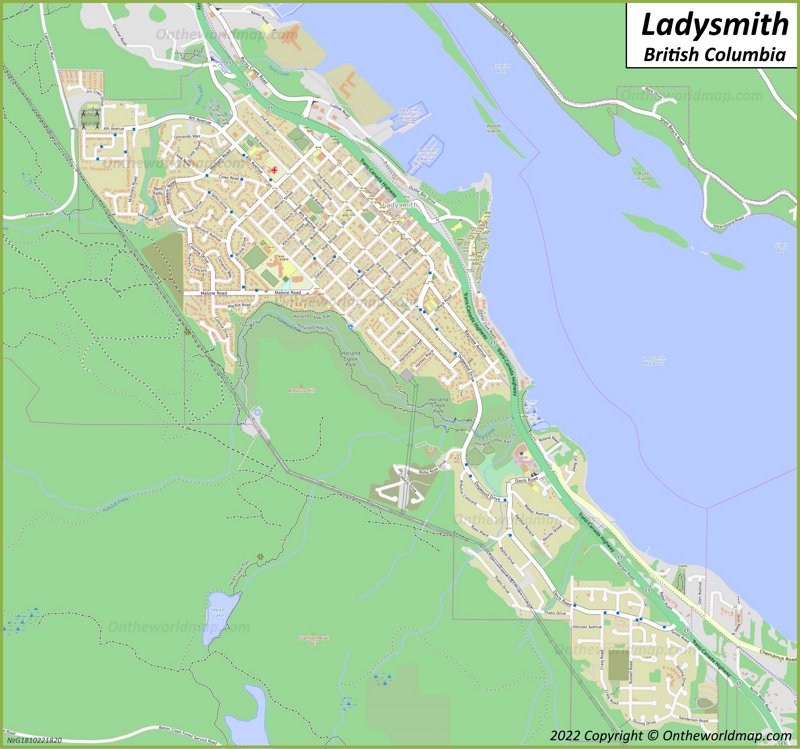 Ladysmith British Columbia Map 7386