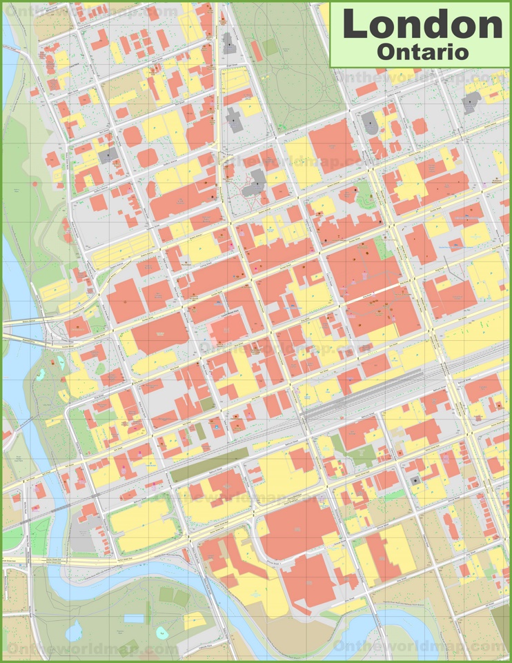 London downtown map