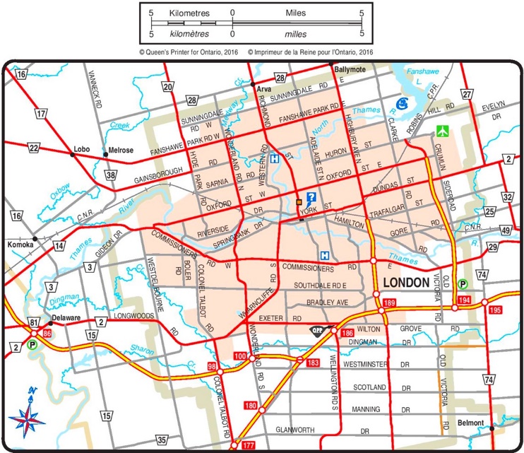 London road map