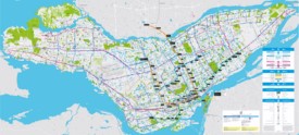 Montreal transport map