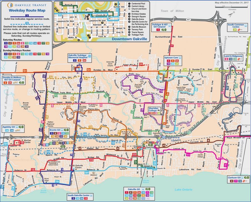 oakville transit trip planner google maps
