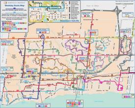 Oakville Bus Map