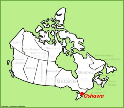 Oshawa Location Map