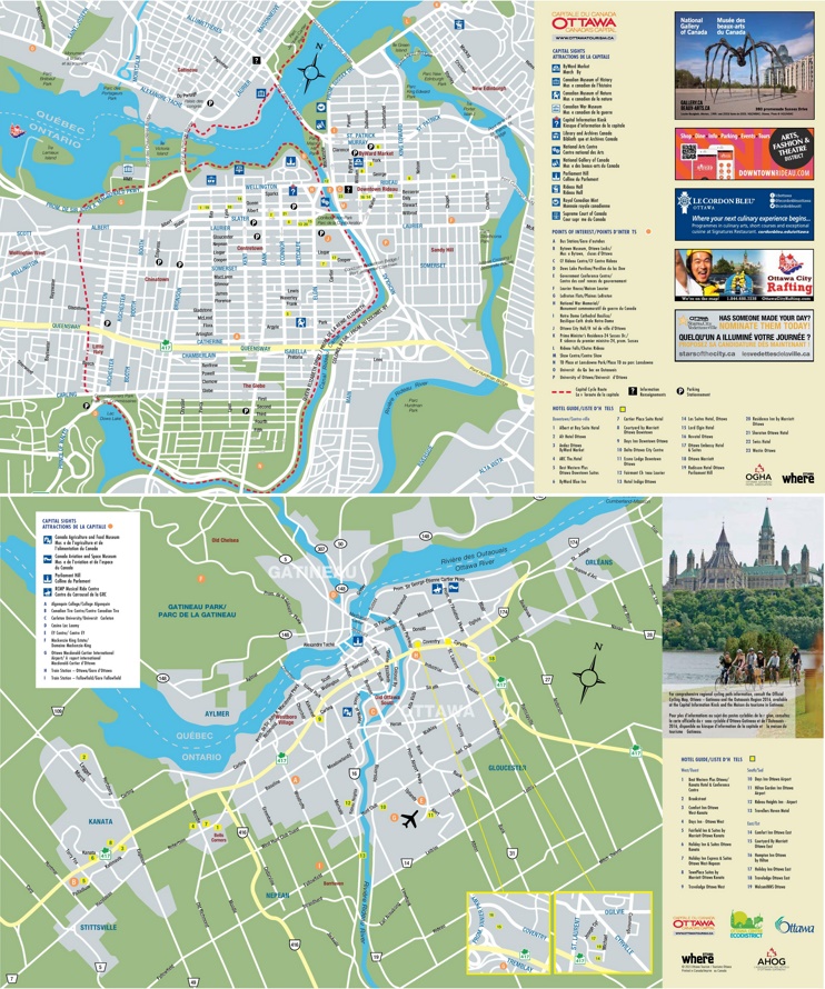 Ottawa tourist attractions map