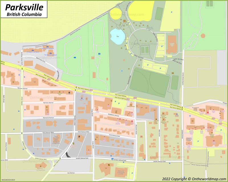 Parksville Map | British Columbia, Canada | Detailed Maps of Parksville