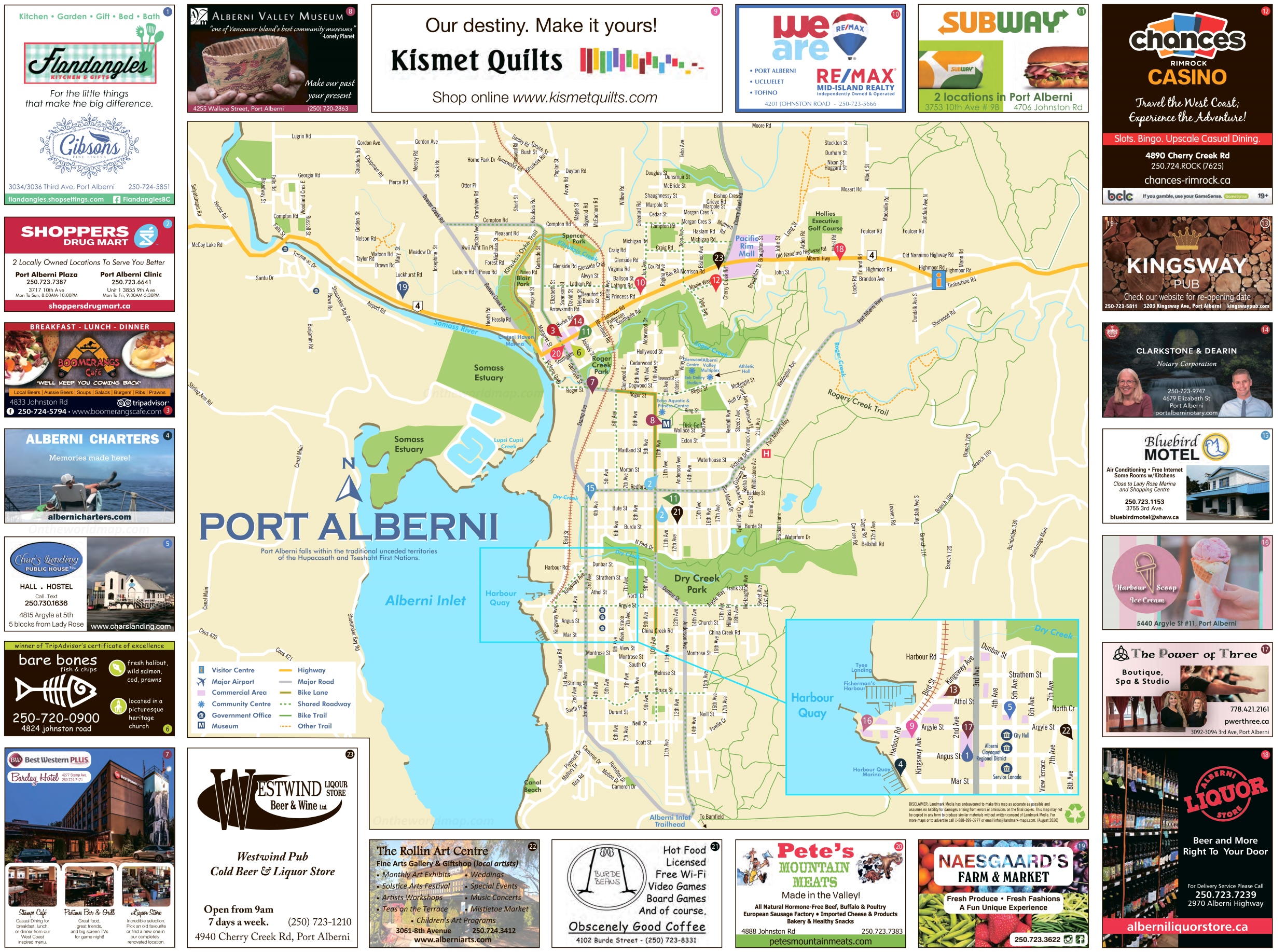 Port Alberni Tourist Map