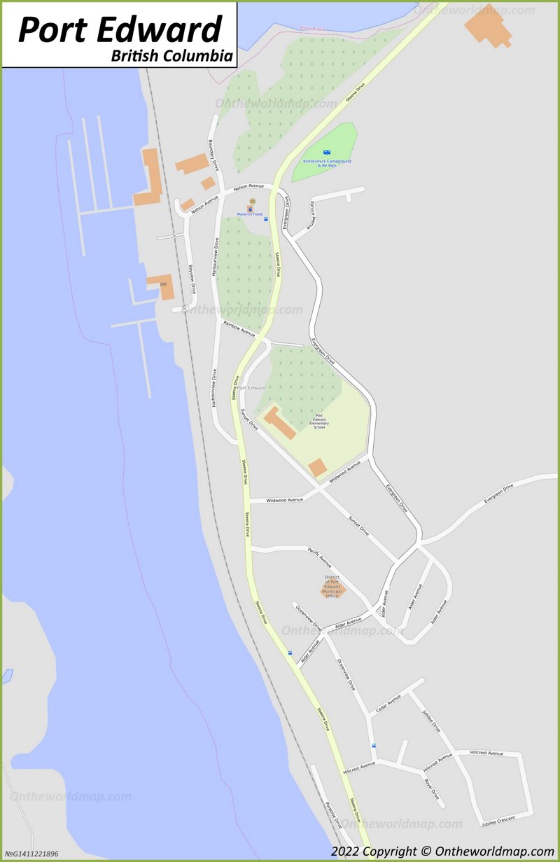 Port Edward Map