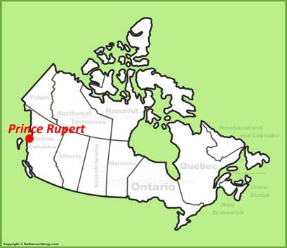 Prince Rupert Location Map