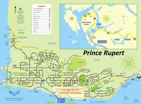 Prince Rupert Tourist Map