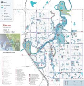 Red Deer Winter Trails Map