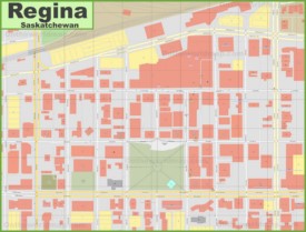 Regina downtown map