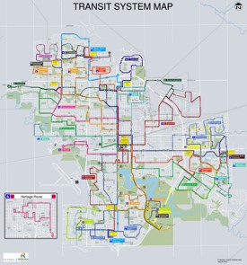Regina transport map