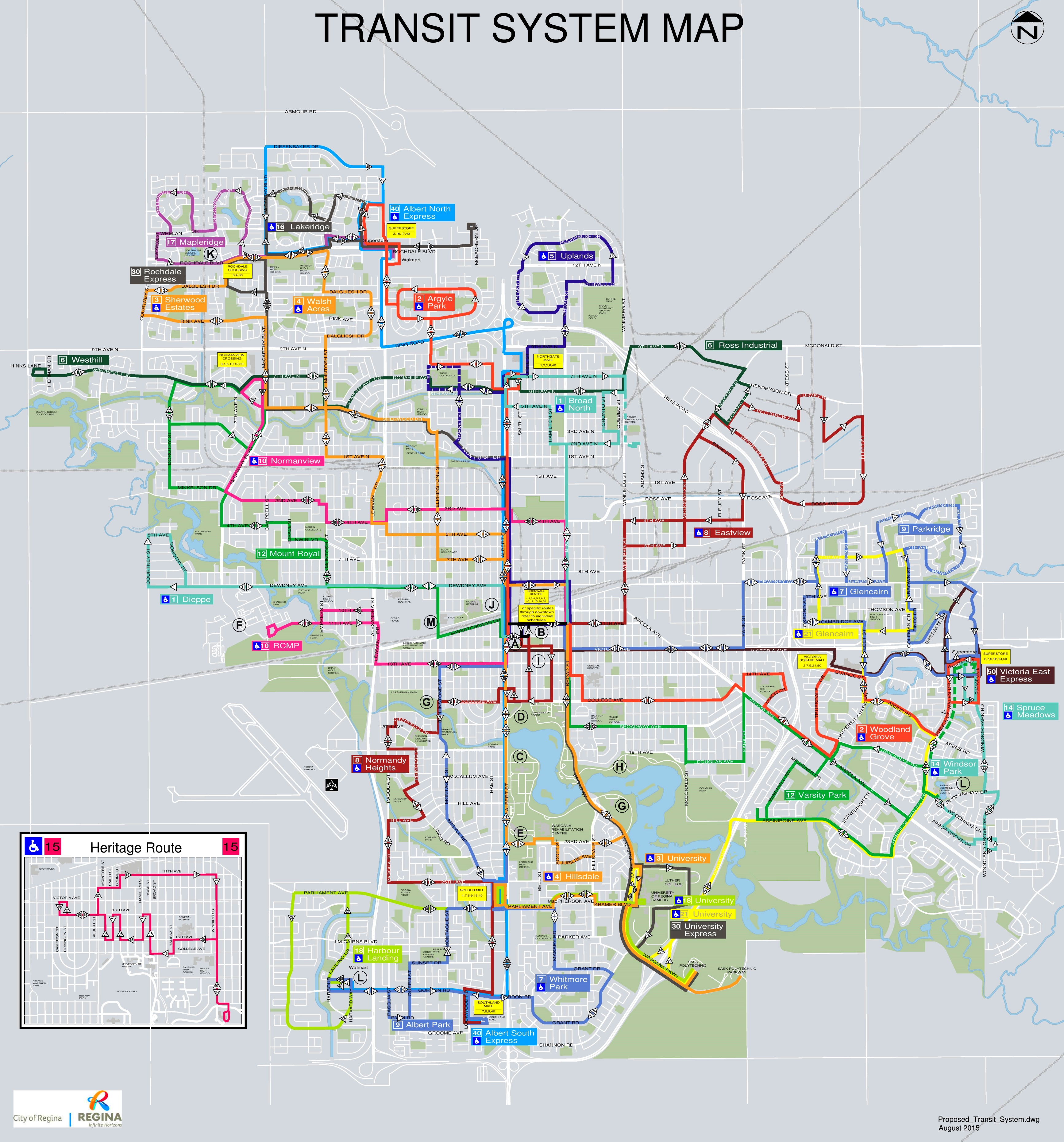 Map of Regina