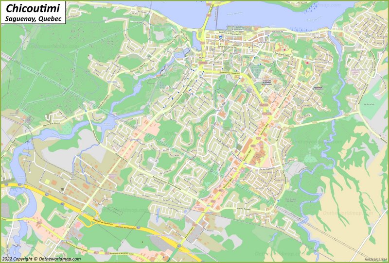 Chicoutimi Map