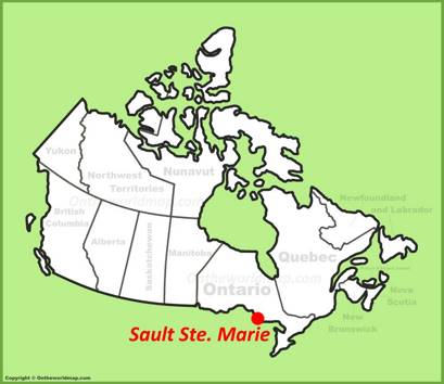 Sault Ste. Marie Location Map