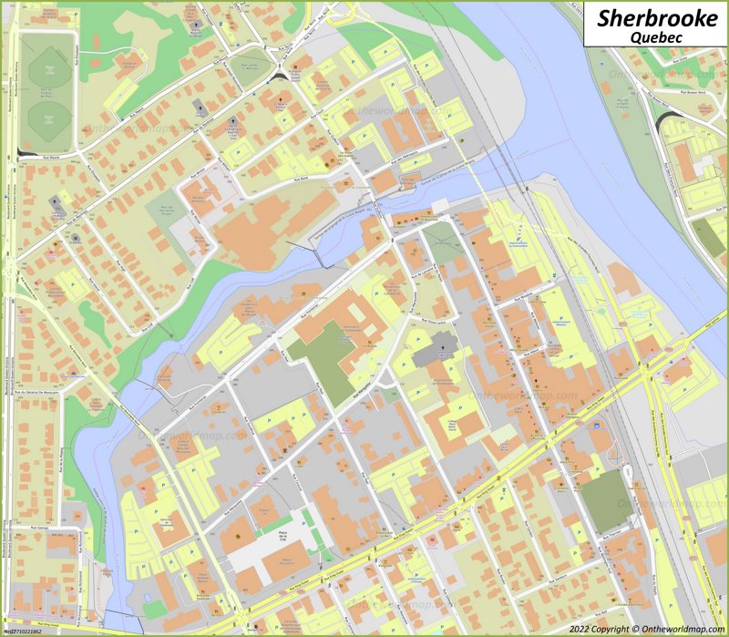 Sherbrooke Map | Quebec, Canada | Detailed Maps of Sherbrooke